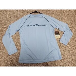 Drake Performance Sun Shirt M Shirt M Long Sleeve Blue UPF50 NWT